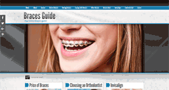 Desktop Screenshot of bracesguide.com